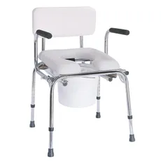 صندلی مبله توالت با ارتفاع قابل تنظیم  - Commode Chair